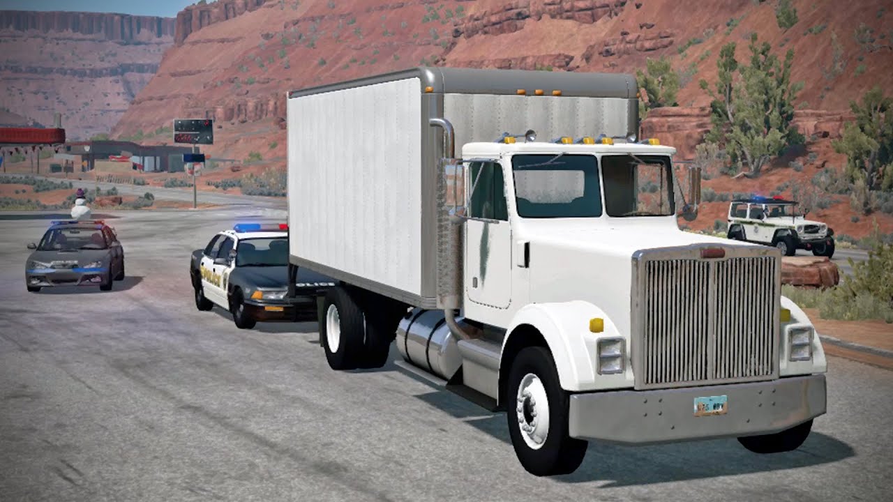Box Truck vs Police!