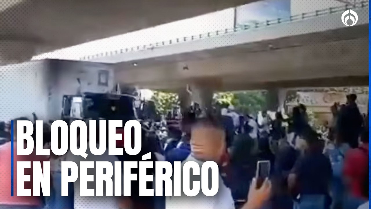 Protesta en Naucalpan colapsa Periférico Norte y desata caos vial