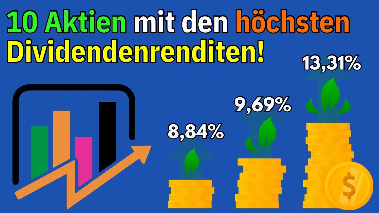 10 Aktien mit den höchsten Dividendenrenditen | Hohe Dividendenausschüttungen bei diesen 10 Aktien