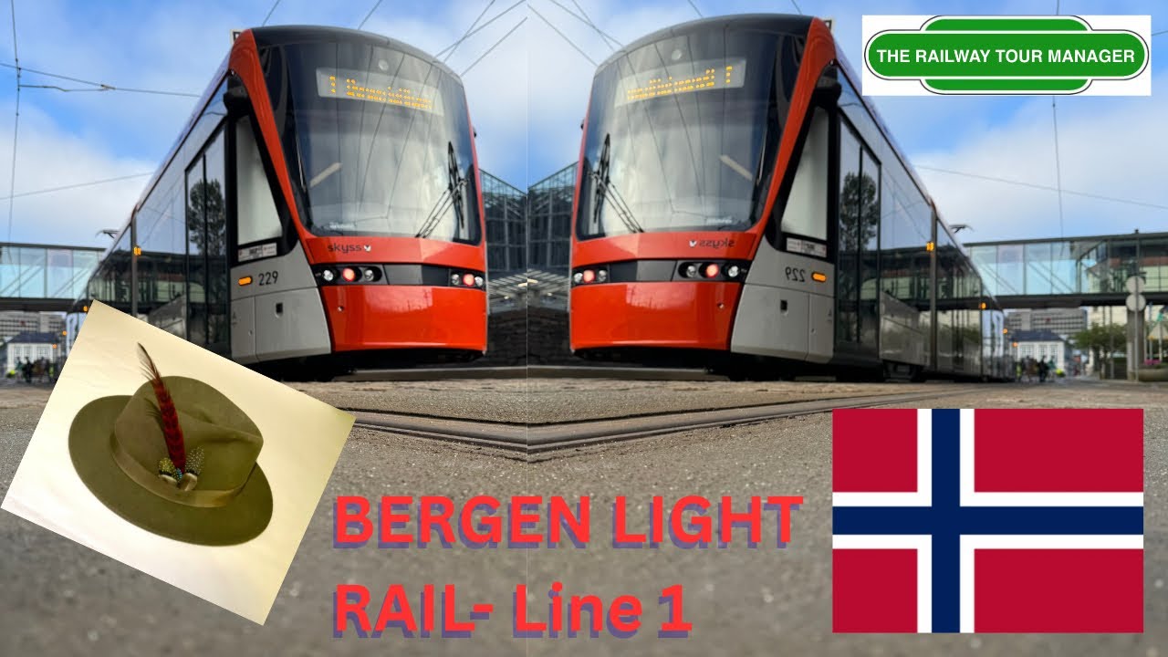 Mr Mappy meets The Railway Tour  Manager in Bergen, Norway to ride the Bybanen (Line 1) 🇳🇴
