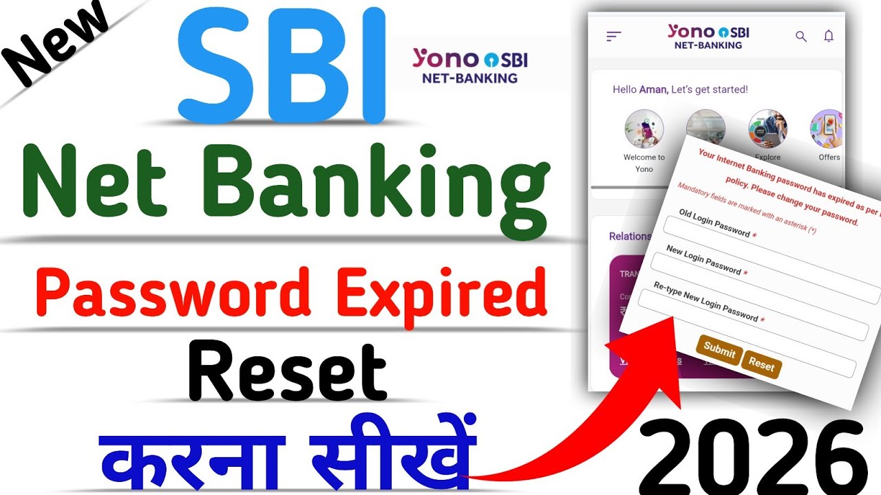 sbi net banking password expired problem 2026 | Yono Sbi Password Expired | Change Process |