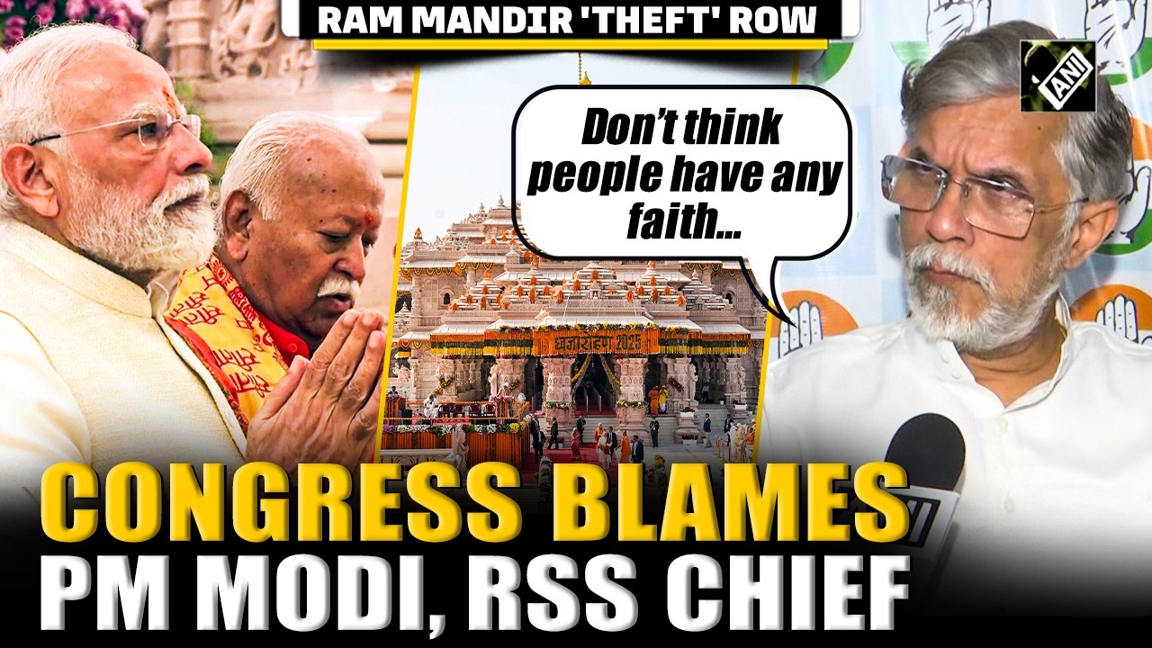 Ram Mandir 'Theft' Row: Congress&rsquo; Pawan Khera &lsquo;blames&rsquo; PM Modi, RSS chief Mohan Bhagwat
