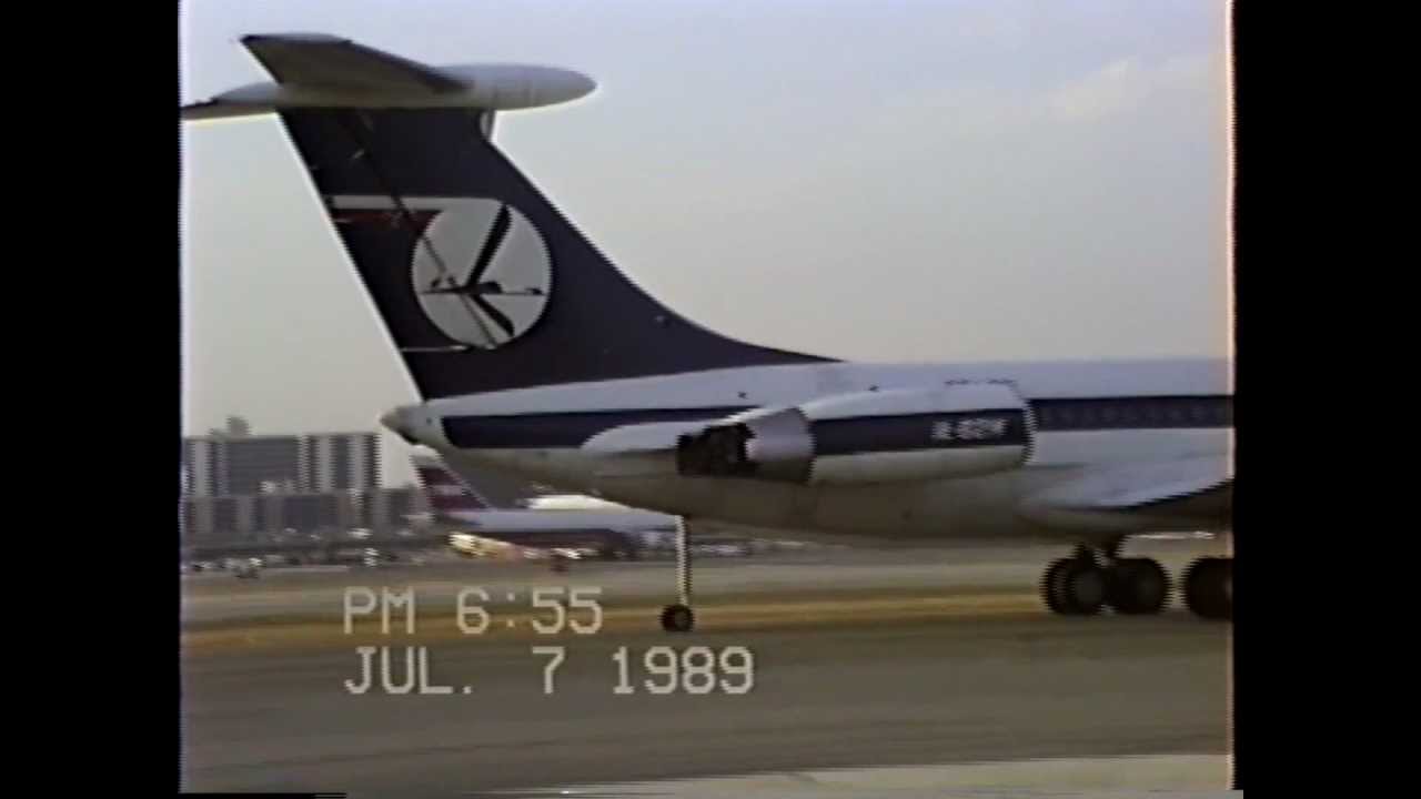 Close-Up Views of an Ilyushin Il-62M Being Towed