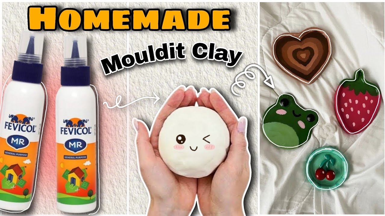 HomeMade Mouldit Clay In 50 Rs only | *in just 5 minutes* | DIY handmade Mouldit clay