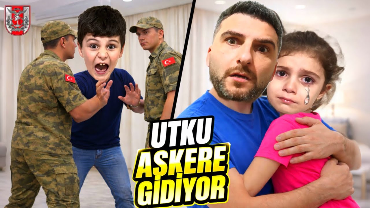 OLAMAZ ASEL ! UTKU ASKERE GİDİYOR, EVDE ASKER EĞİTİMİ UTKU AĞLADI ANNEM ŞOK !!