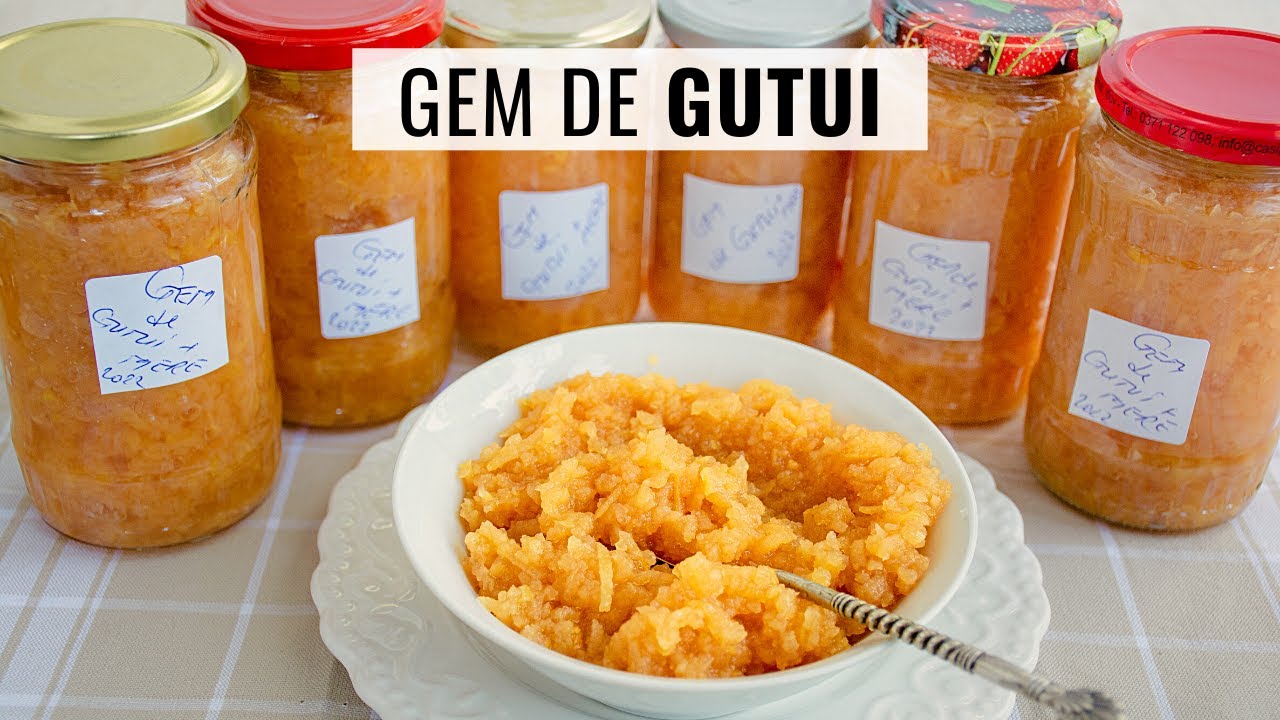 👉 Cum să faci gem de gutui MOALE și CREMOS, ideal pentru clătite și prăjituri! 🍰