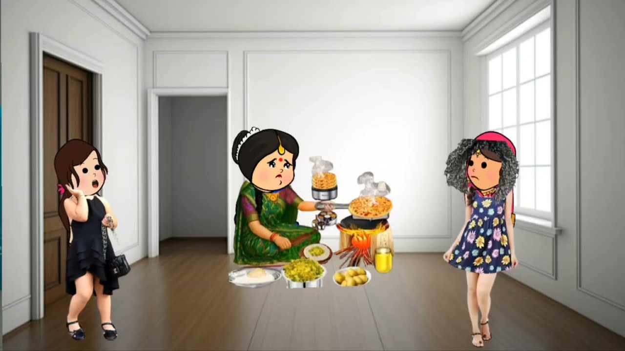 “नौकरी वाली बहू रानी, गरीब बहू घर की नौकरानी?”भाग_२😜 [मस्त अवधि कार्टून वीडियो] #gyavadhicartoon