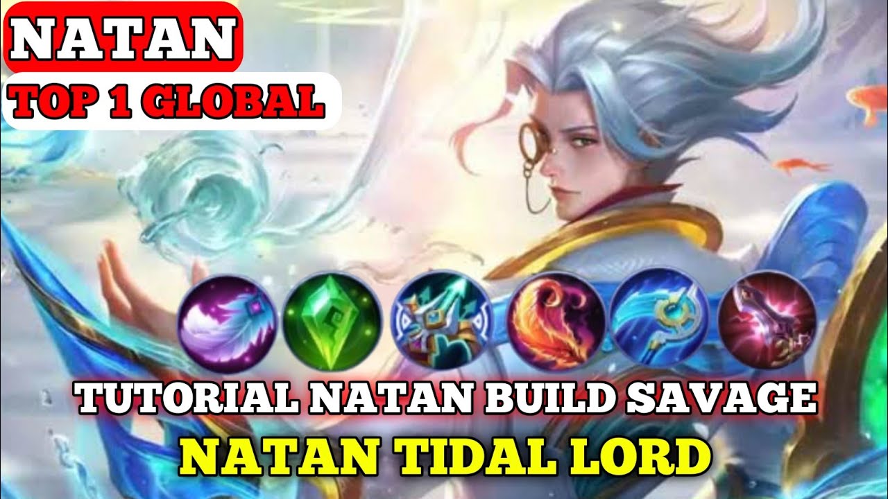 NATAN EMBLEM & BUILD 2024 | NATAN TOP 1 GLOBAL GAMEPLAY MOBILE LEGENDS BANG BANG