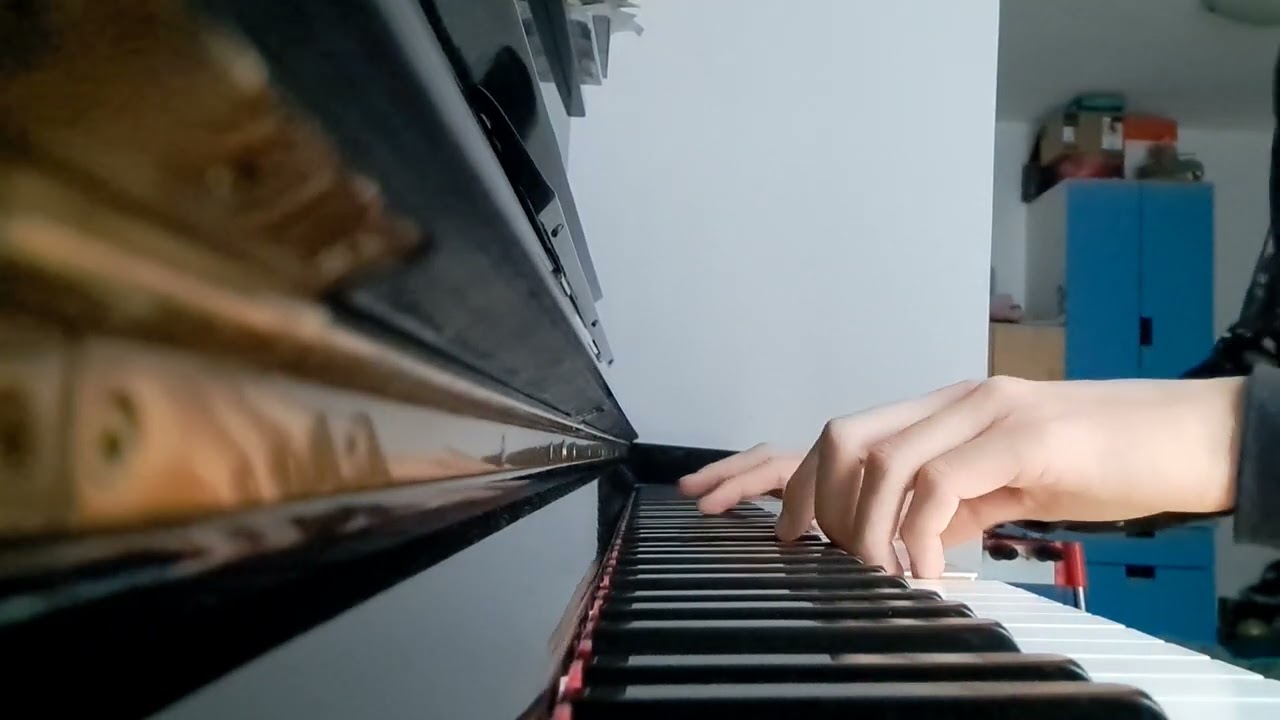 Practicing most famous Chopin