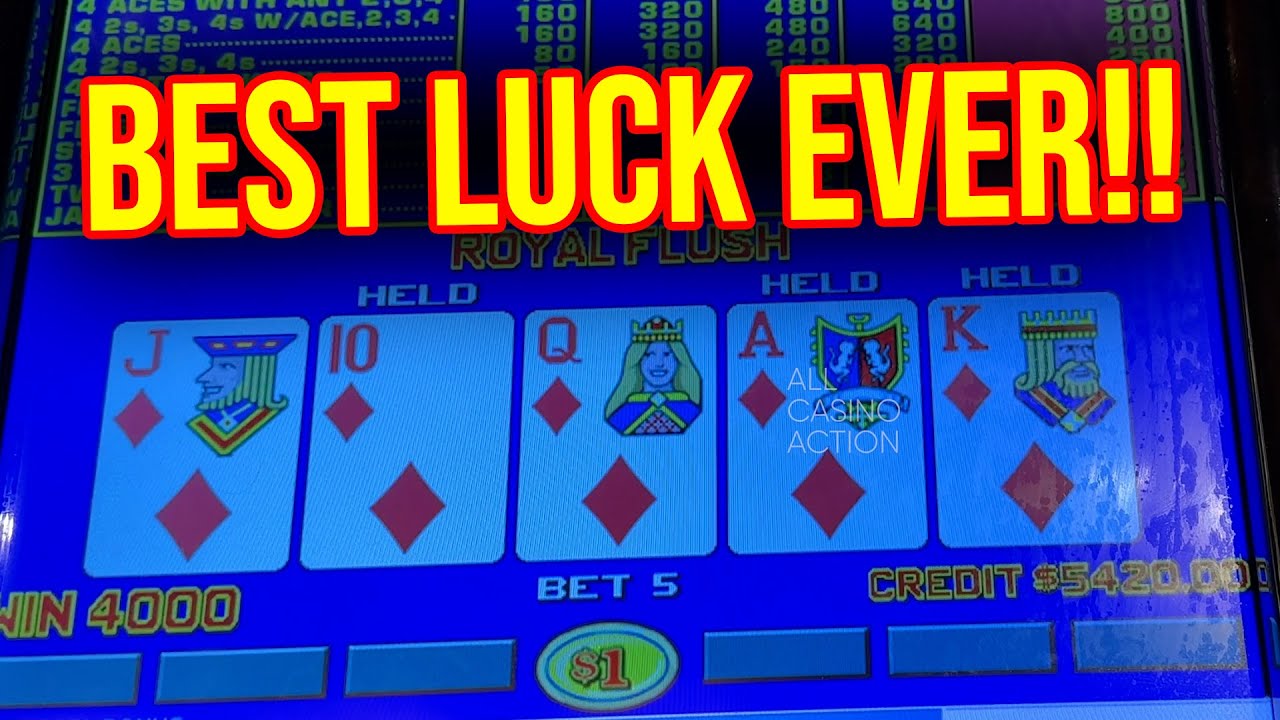 THE BEST AND LUCKIEST VIDEO POKER SESSION ON THE INTERNET EVER!!
