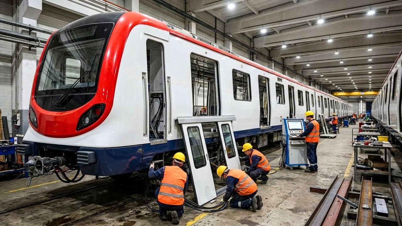 How London-Style Tube Trains Are Made: Aluminum Carbody, Bogies, Doors & Testing