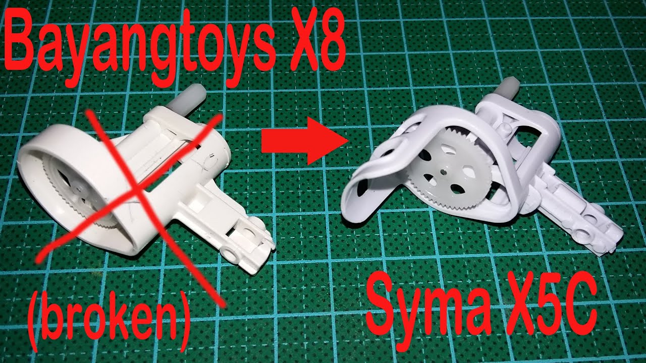 How To Replace Broken Bayangtoys X8 Broken Gears With Syma X5C Gears