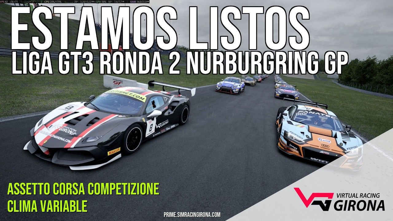 🔴DIRECTO Liga GT3 | Ronda 2 Nurburgring GP | AC Competizione