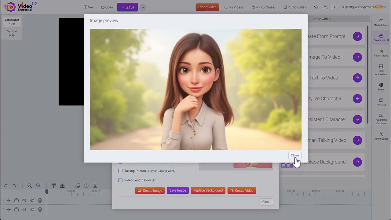 VideoExpress 2.0: Стилизация персонажа