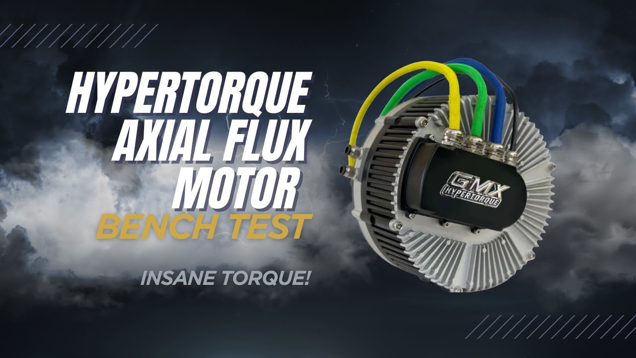 Hyper-Torque Axial Flux Motor Bench Test | High Torque EV Motor Performance & Power Density