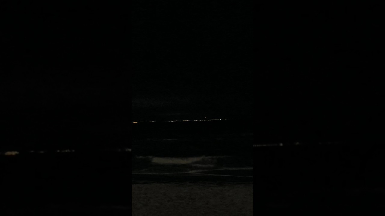 Amazing night view on the sea