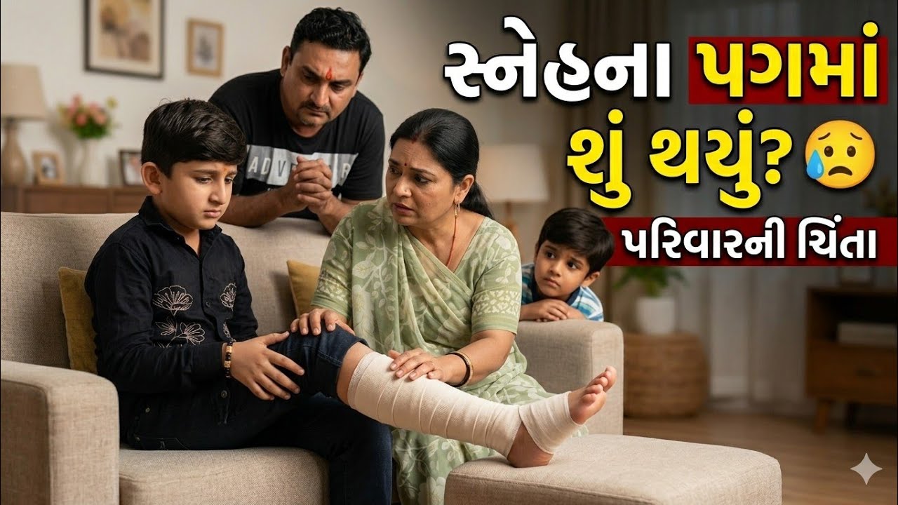 સ્નેહના પગમાં શું થયું? 😟 | પરિવારની ચિંતા 😢 #shorts