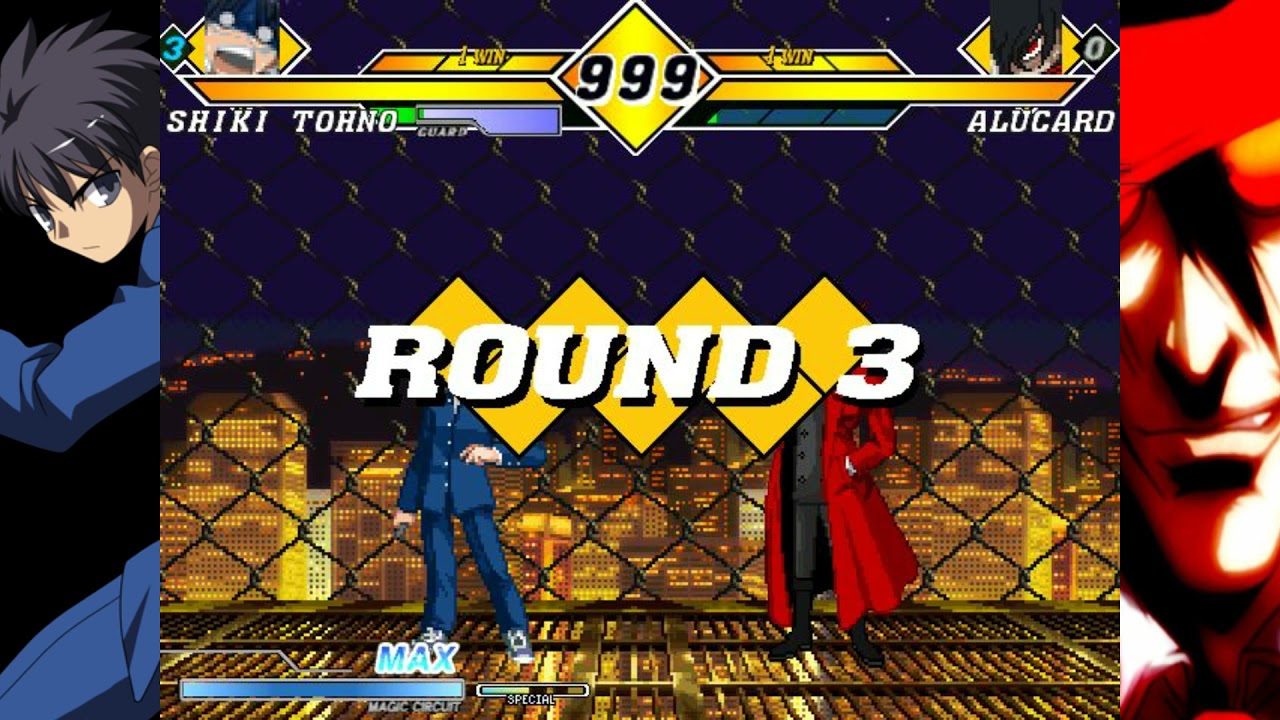 M.U.G.E.N: Shiki Tohno VS Alucard