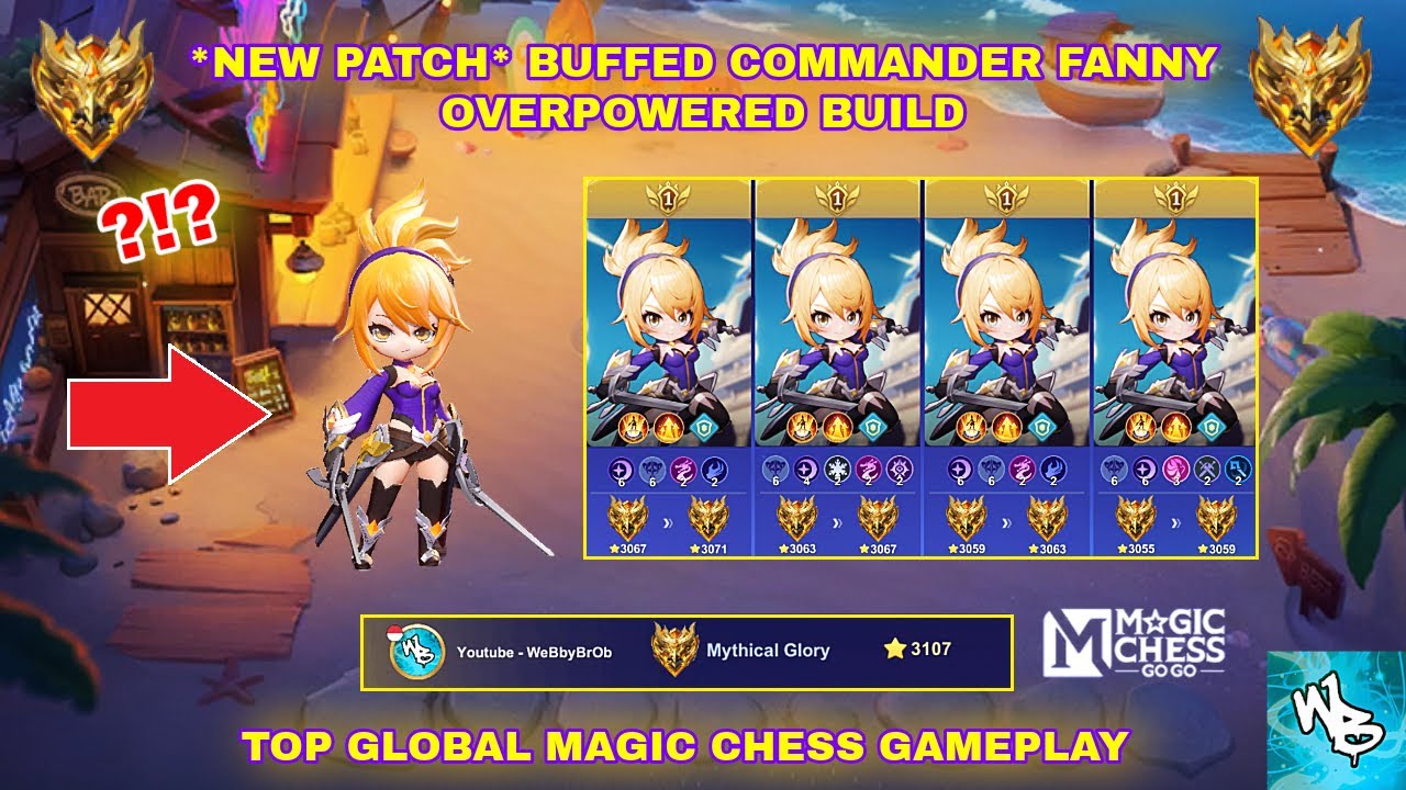 NEW PATCH BUFFED FANNY IS OVERPOWERED - BEST SYNERGY COMBO -TOP GLOBAL STRATEGY - MAGIC CHESS GO GO