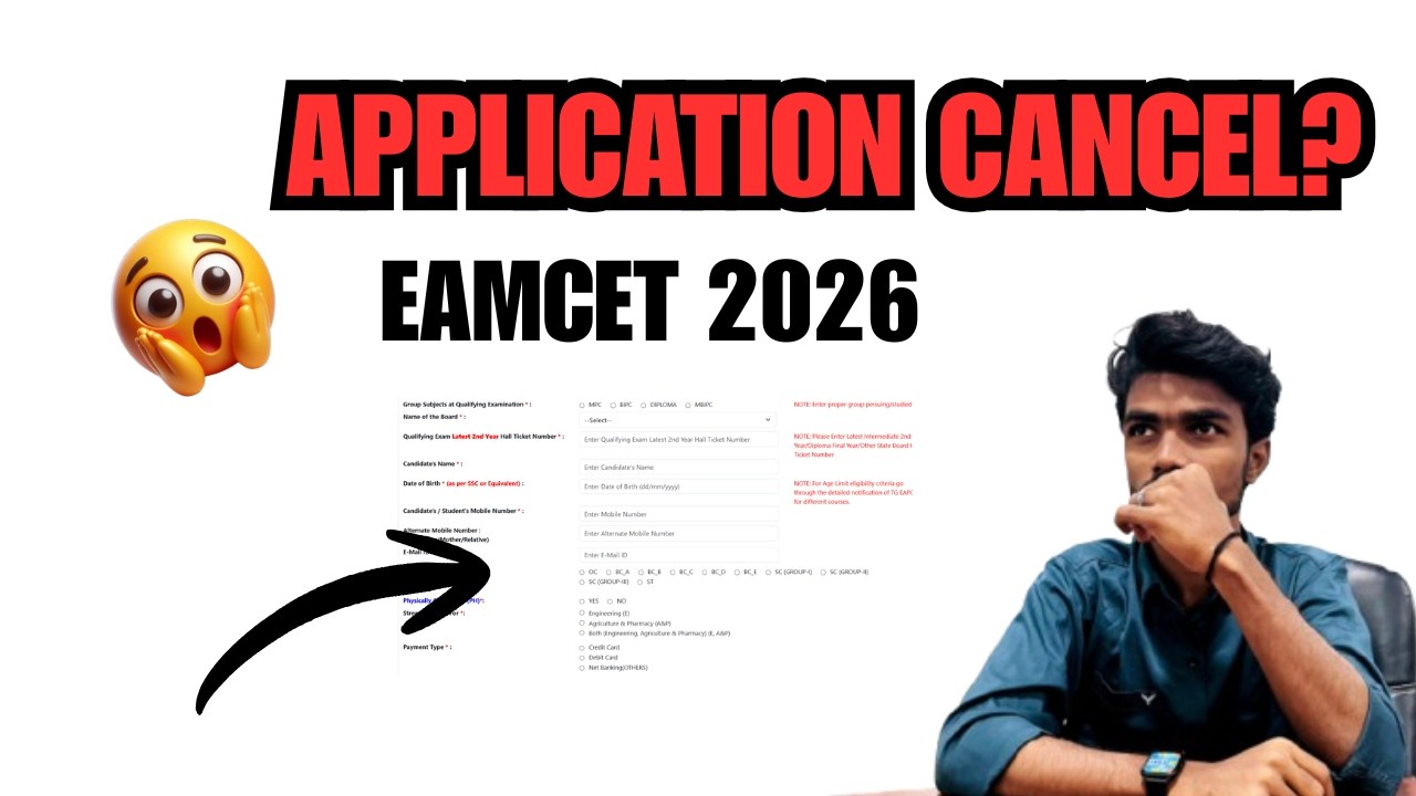 TG EAPCET 2026 Application Form Filling Process Step-by-Step | How to Apply Online Without Mistakes