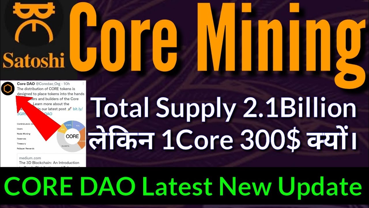 Core Mining latest new Update|Core DAOपोल खोल दियाtotal Supply 2.1Billion||Core Coin Price Good News