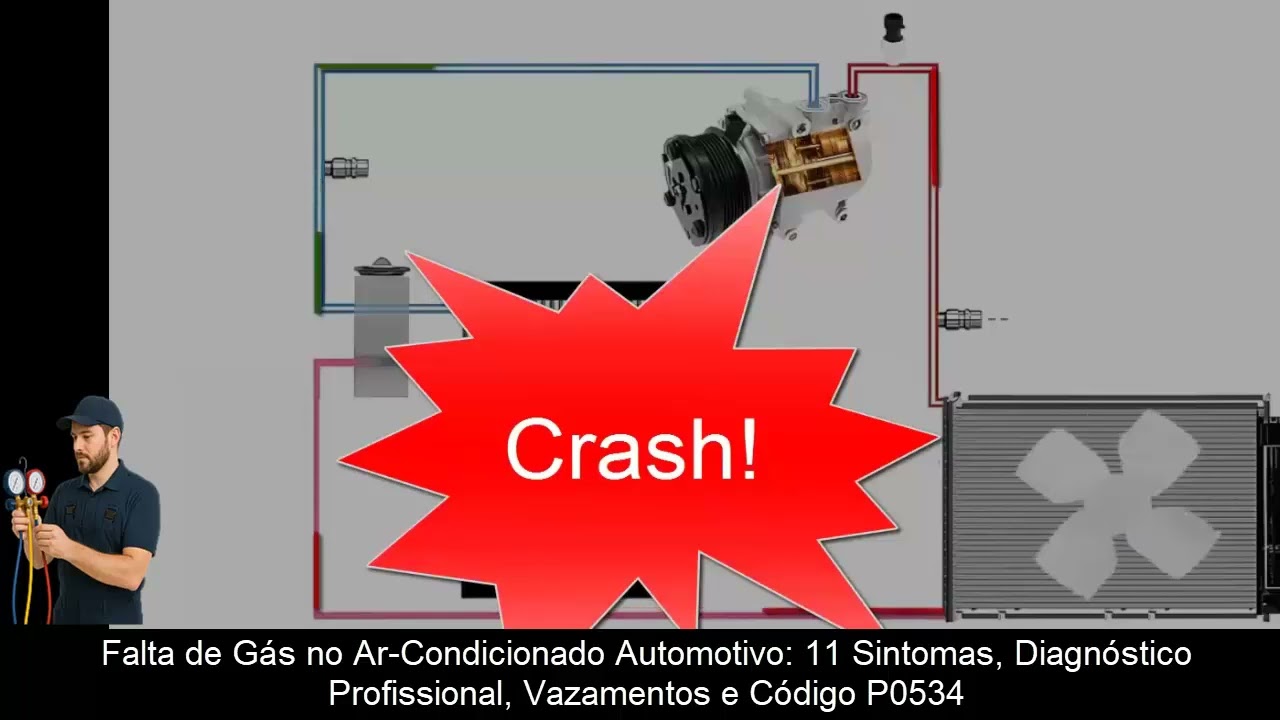 Falta de Gás no Ar-Condicionado Automotivo: Sintomas, Diagnóstico, Vazamentos e Código P0534