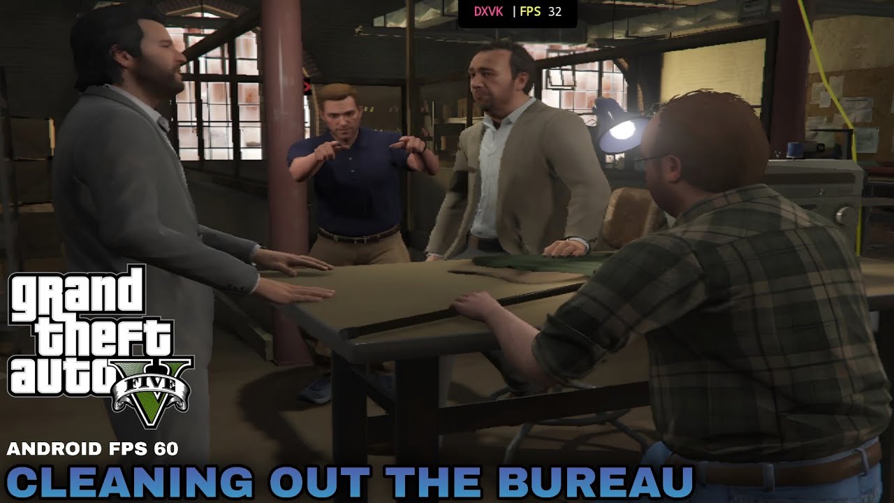 GTA5 | Cleaning out the Bureau | Gamehub Emulator Android gameplay Fps60 | Walkthrough 0 IQ 