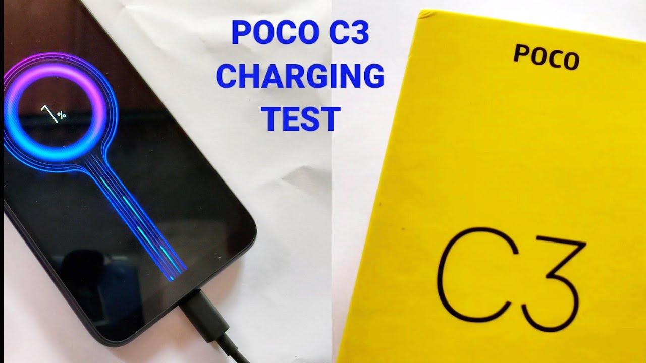 POCO C3 Charging Time Test 0% To 100