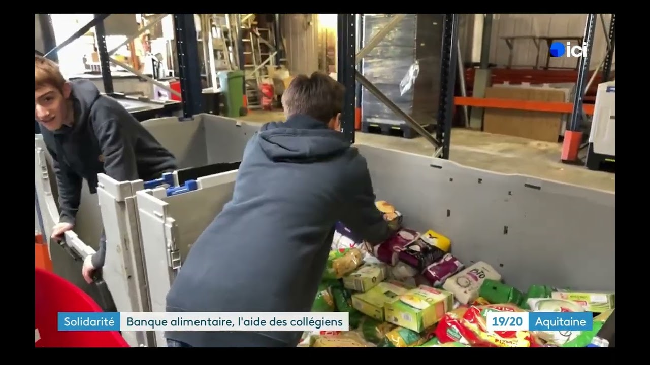 Collecte banque alimentaire - 3° alternance du collège Lestonnac
