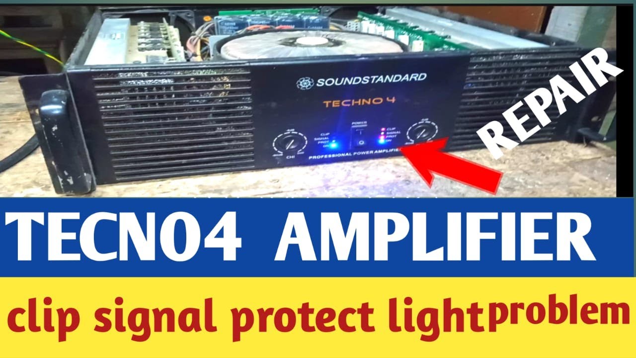 @abhijit8617TECNO 4 amplifier repair ❙❙ clip light signal light protect light problem ❙❙
