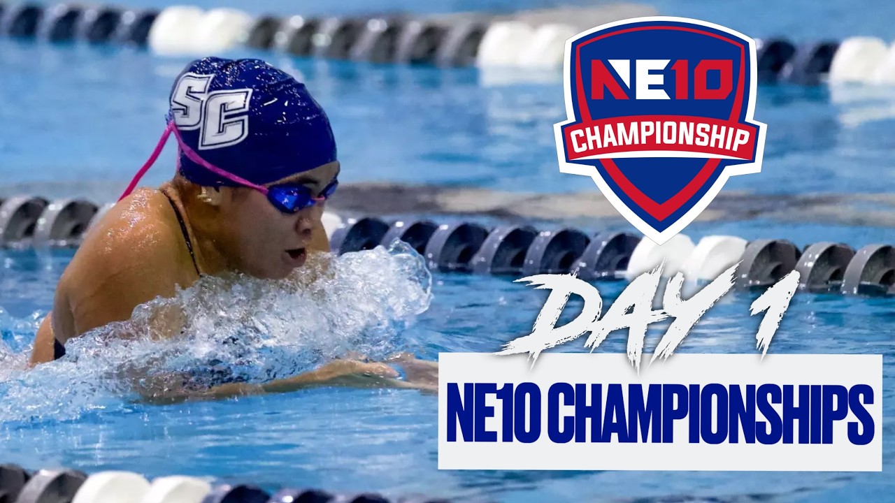 SCSU Swimming and Diving Highlights Day 1 of Northeast 10 Conference Championships