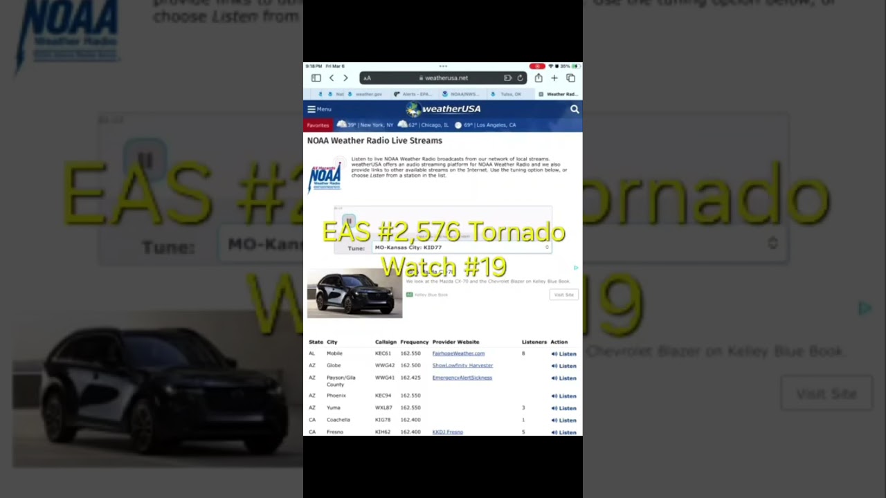 EAS #2,573-2,580 Great Plains Severe Weather Outbreak 3/6/26 Part 3
