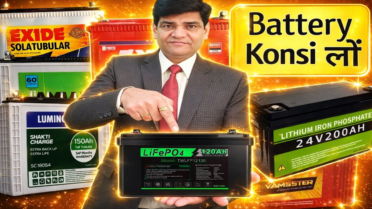 इनवर्टर के लिए कौनसी बैटरी लेनी चाहिए | Best Battery For Inverter | Battery | Battery inverter