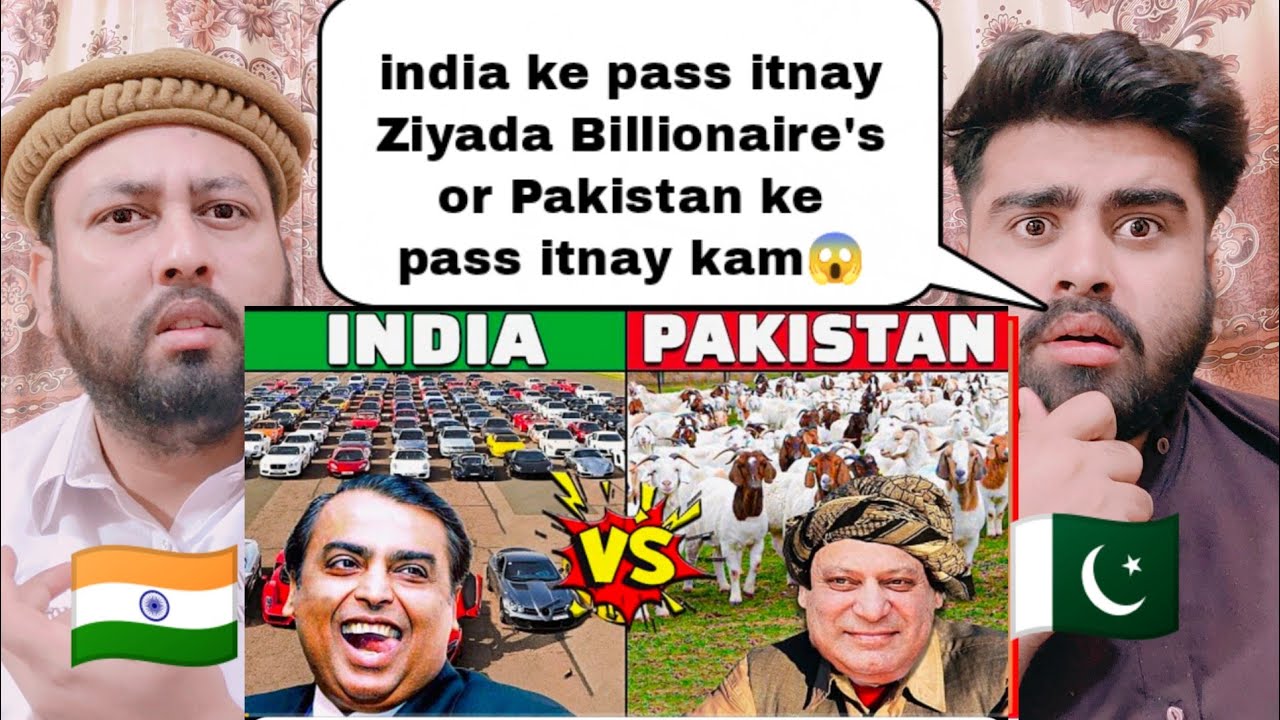 INDIAN अरबपति VS. PAKISTANI अरबपति | दोनों में क्या अंतर है? |pakistani real reaction