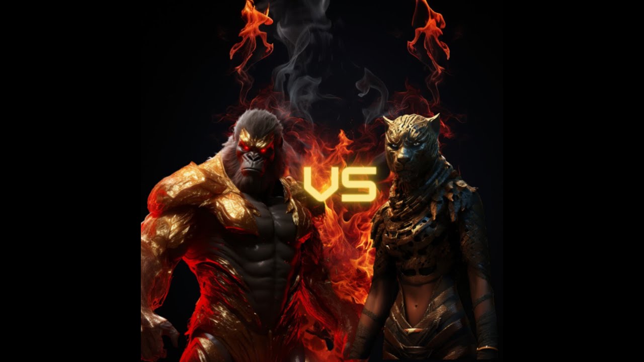Homme Gorille contre Femme Guépard.