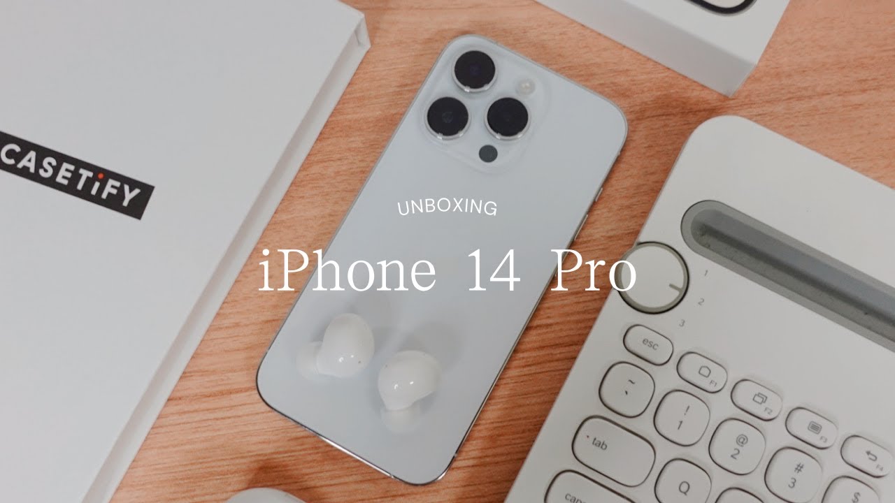 iPhone 14 Pro aesthetic unboxing + accessories | Tech Unboxing