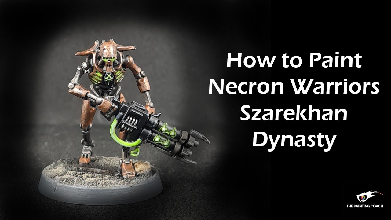How to Paint Necron Warriors- Szarekhan Dynasty