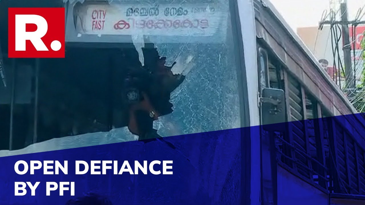 PFI Workers Stage Protest In Kerala's Kochi; Altercation Reported Between PFI And Cops