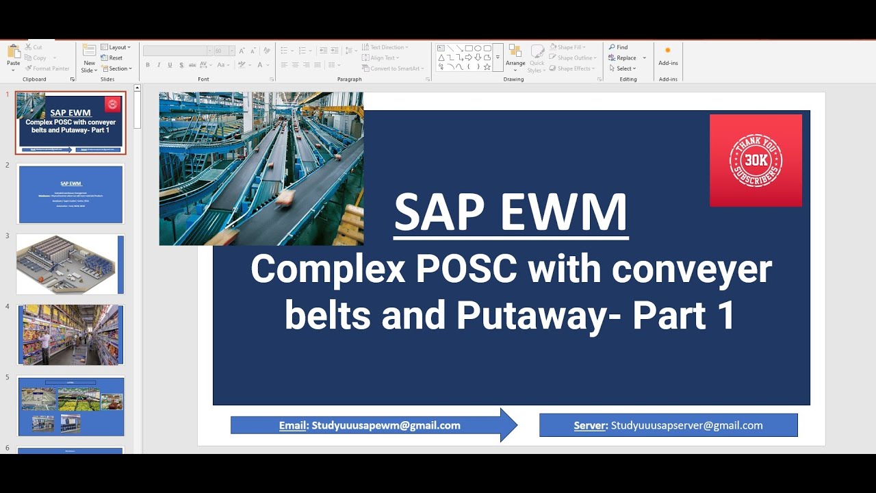 SAP EWM - Complex POSC with conveyer belts and Putaway- Part 1