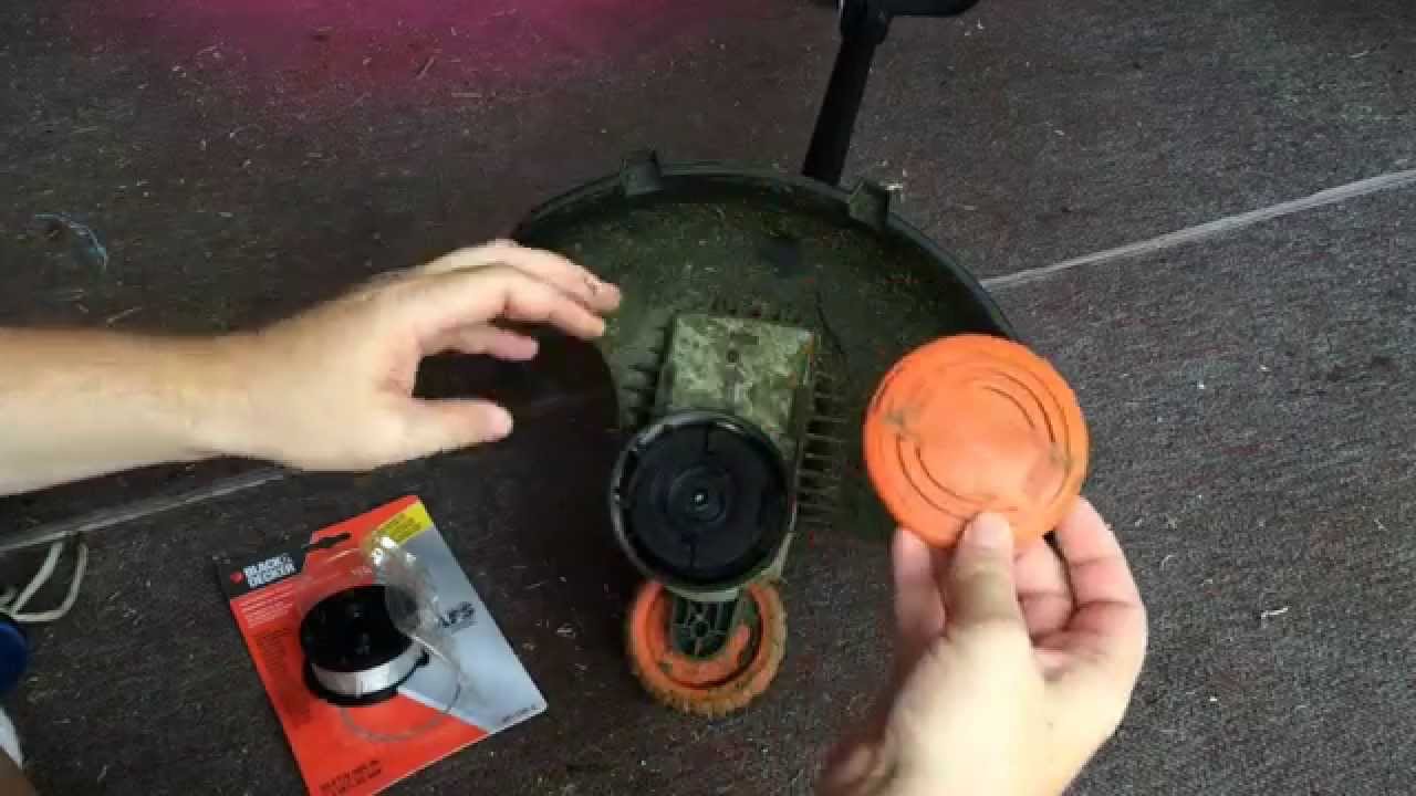 Как заменить леску в автоматической катушке подачи (AFS) на триммерах Black & Decker
