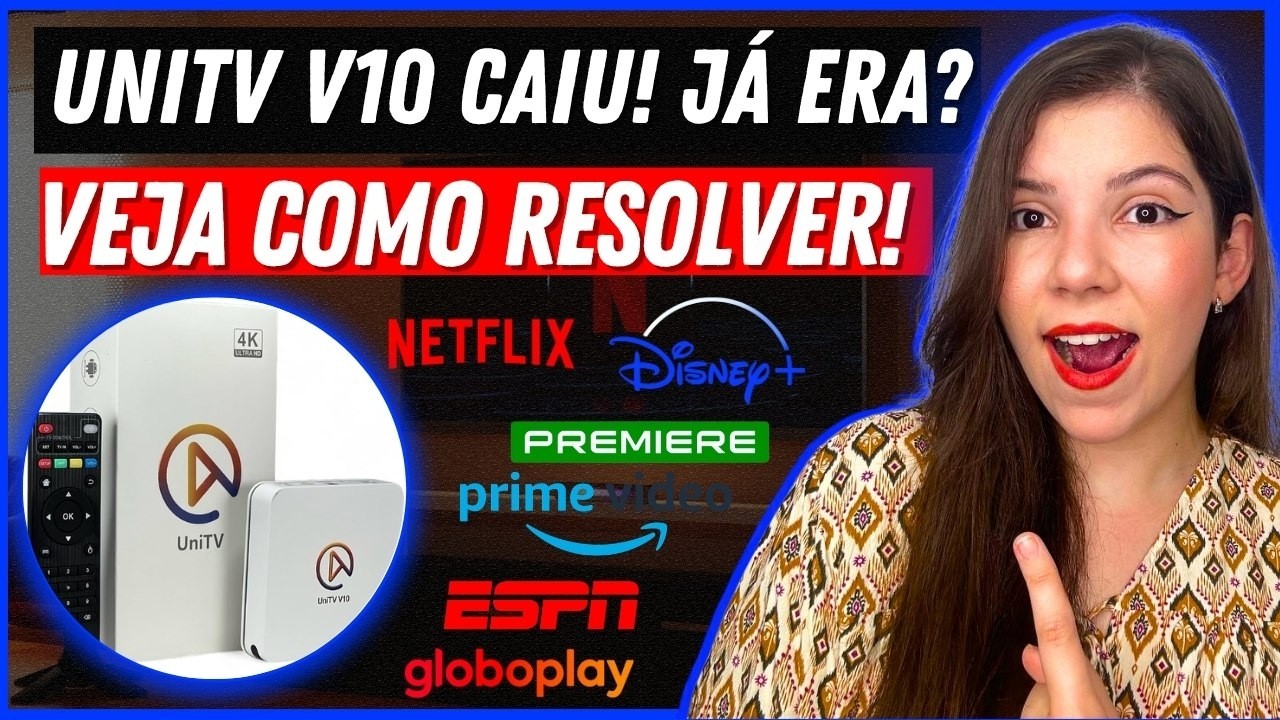 UNITV V10 PAROU DE FUNCIONAR? UNITV V10 EST&Aacute; FORA DO AR? - VEJA COMO SOLUCIONAR ESTE PROBLEMA!