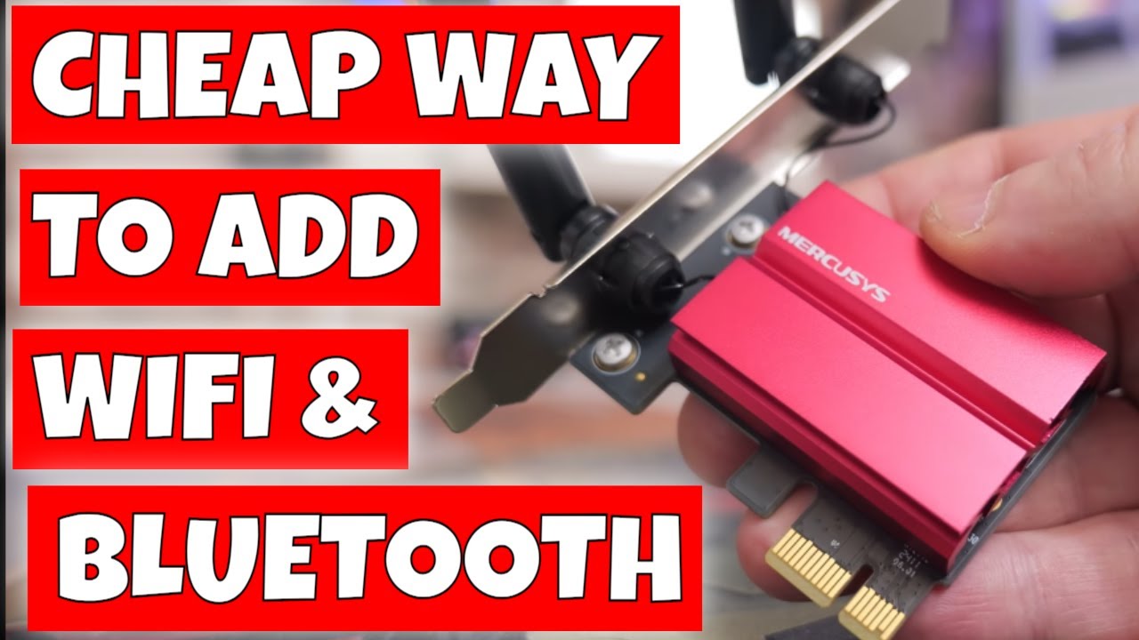 How To Easily Add WiFi 6E & Bluetooth 5 To Your PC Mercusys MA68XE PCIE Wireless Adapter