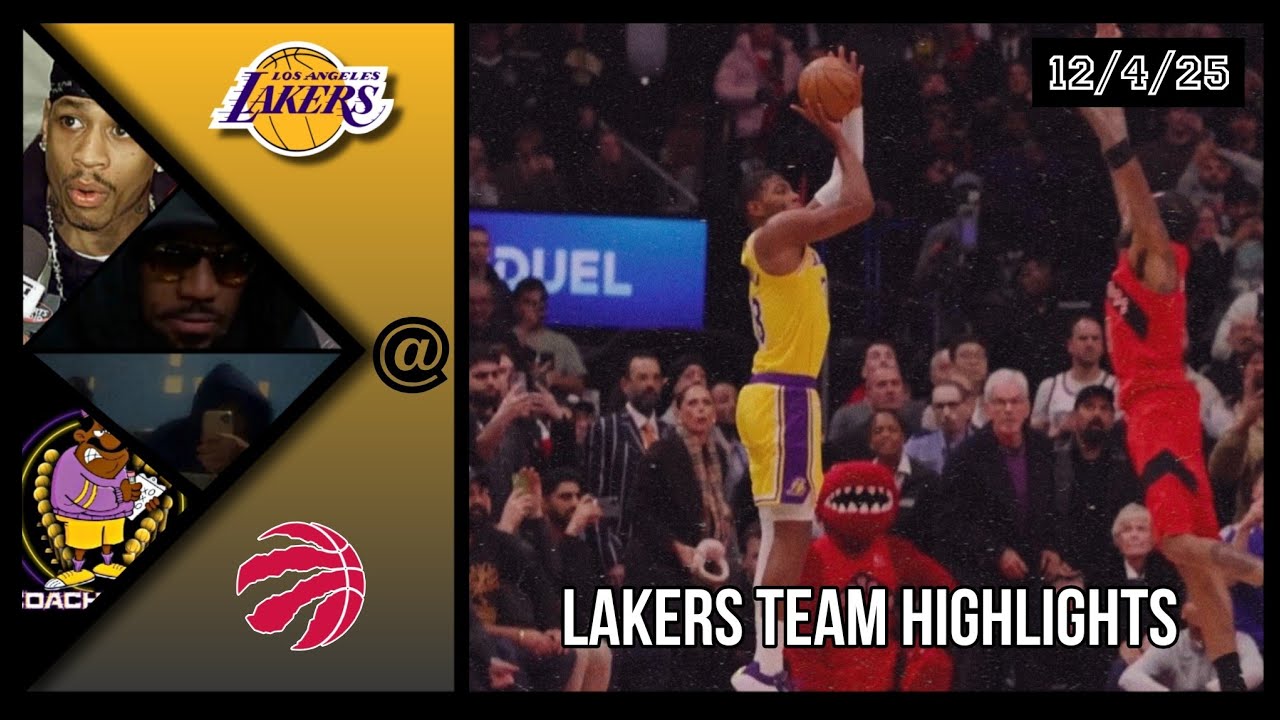 Lakers Team Highlights @ Raptors reaction W/ Coaches Den