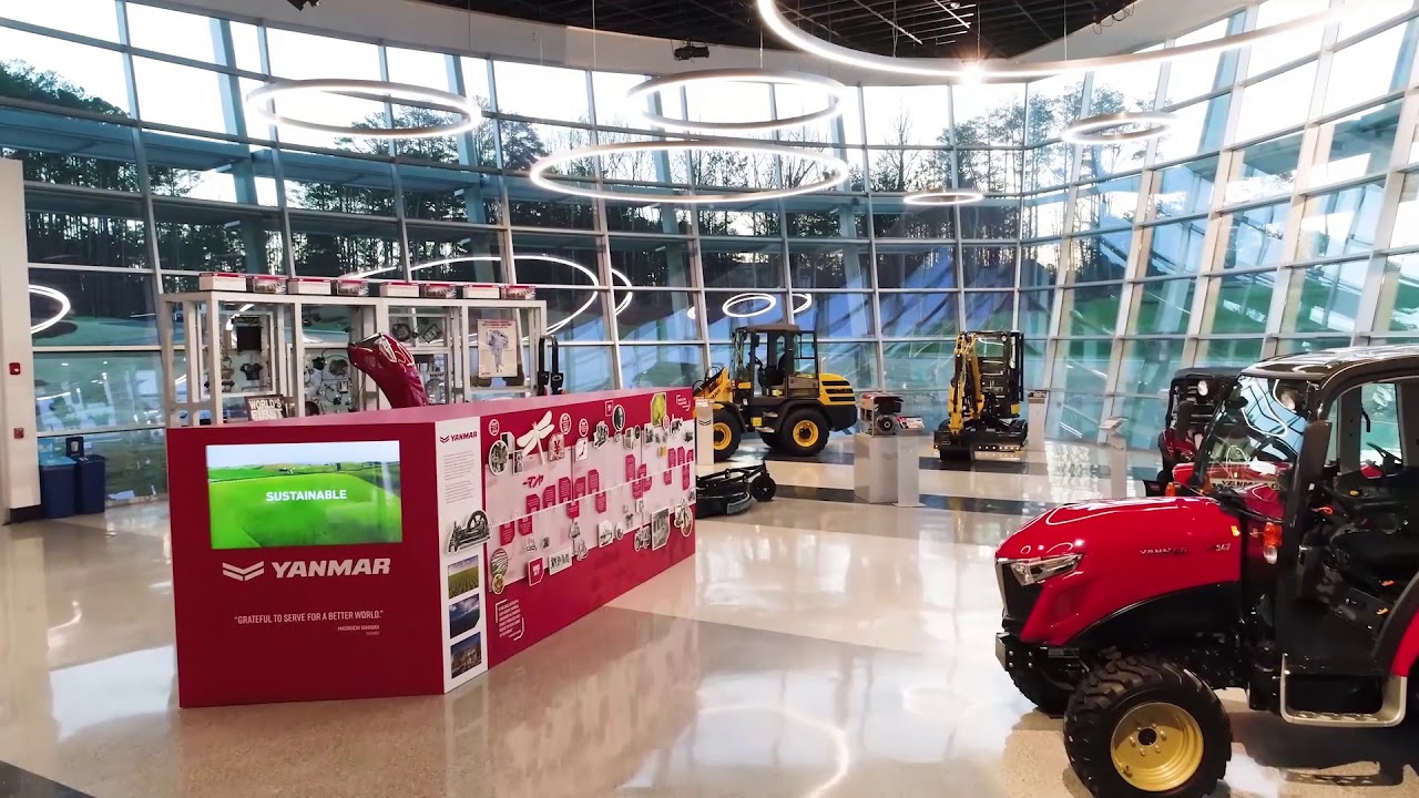 Digital signage in Yanmar Evo Center