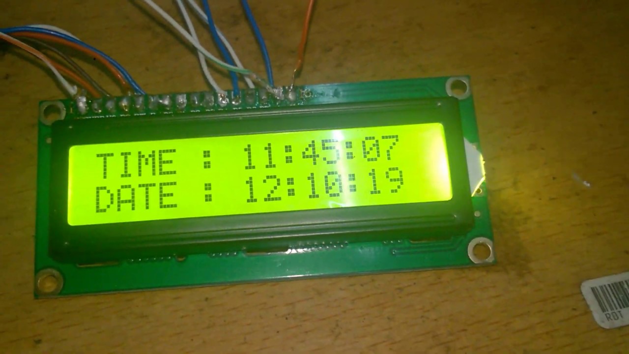 Đồng hồ số với DS1307 v&agrave; AT89S52-Digital Clock using DS1307 and AT89S52