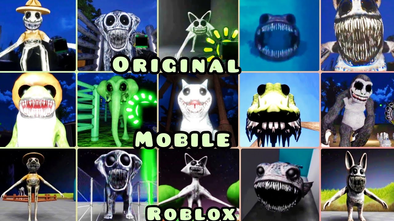ZOONOMALY MOBILE Vs original vs roblox- All Jumpscares & All Monsters + All Bosses
