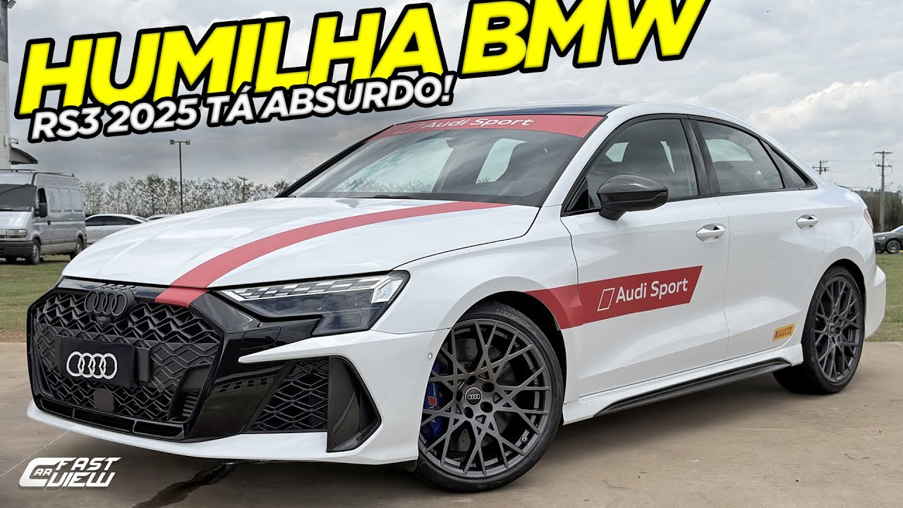 NOVO AUDI RS3 2025 400 CV COM 0 A 100 ABSURDO MELHOR QUE BMW M2 E A45 VALE CADA CENTAVO!