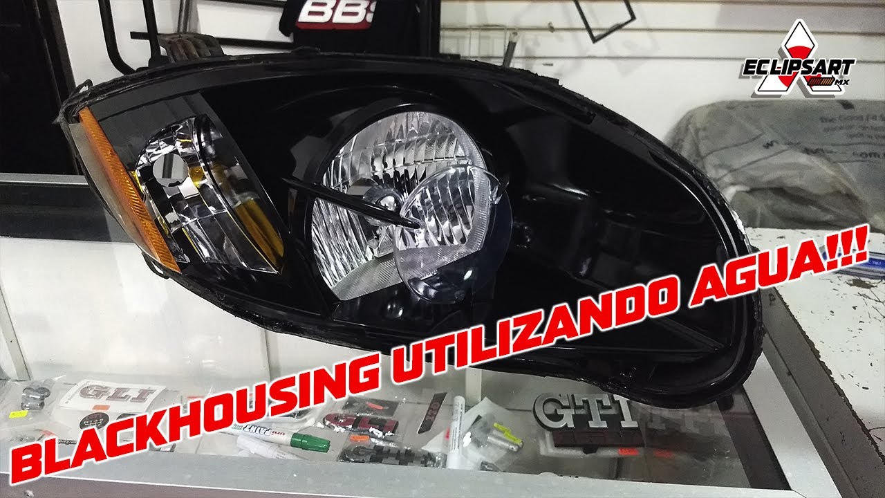 Haciendo BlackHousing a faros de Eclipse 4G GT