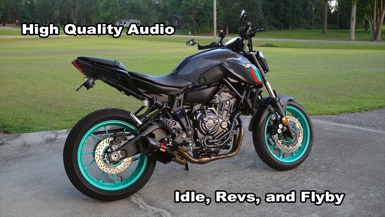 Yamaha MT07 Akrapovic Carbon Exhaust - No Baffle