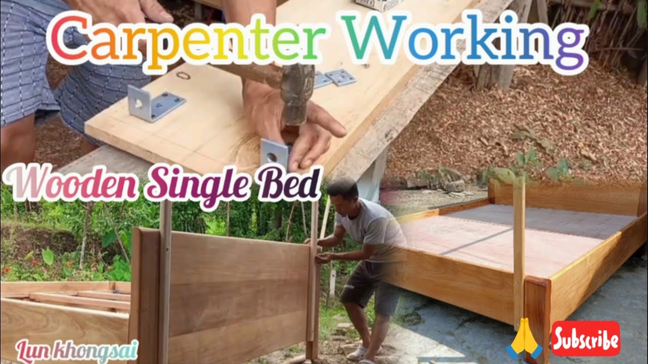 Carpenter Work.Single Bed..////...(Lun kuki(Media )